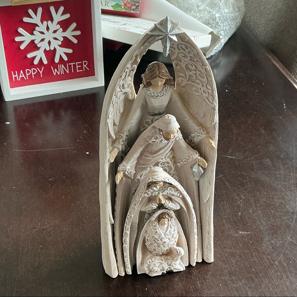 Elegant nesting Nativity Scene Figurines by Valerie Parr Hill